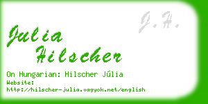 julia hilscher business card